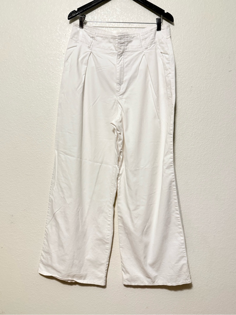 Abercrombie & Fitch White Wide-Leg 0344